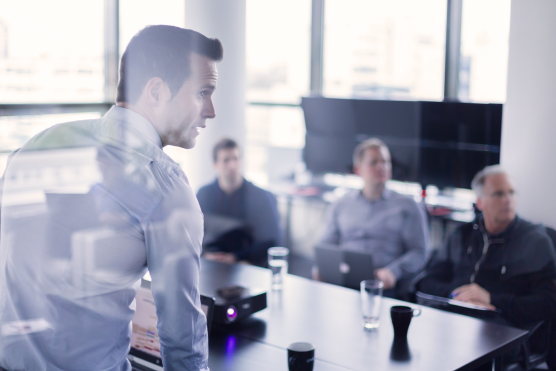 Business consulting team collaboration